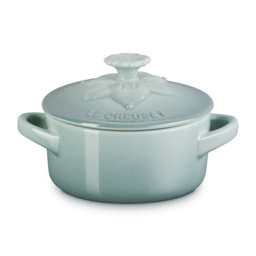 Le Creuset Jardin Mini Round Casserole 10cm - Sea Salt
